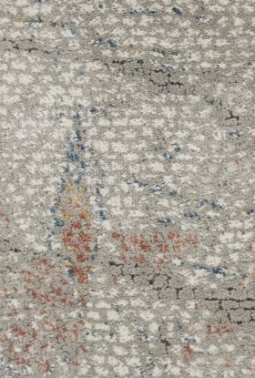 Nourison Home Rustic Textures Light Grey/Rust