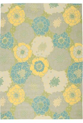 Nourison Home & Garden Green 7'9" x 10'10"