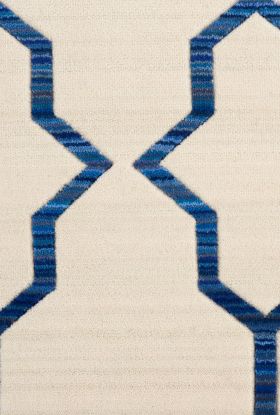 Barclay Butera Collection Ivory/Navy 9'9" x 12'8"