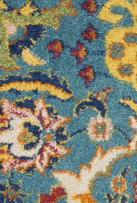 Nourison Home Allur Turquoise Ivory