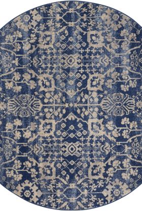 Nourison Home Somerset Navy 5'6" x Round