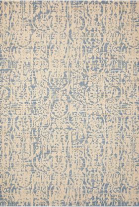 Nourison Home Nepal Ivory/Blue 3'6" x 5'6"