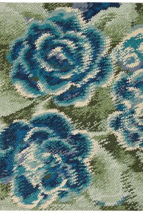 Nourison Home Impressionist Green/Blue 5'6" x 7'6"