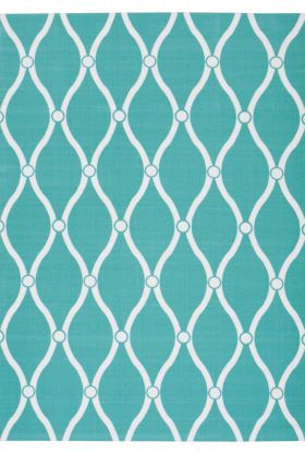 Nourison Home & Garden Aqua 4'4" x 6'3"