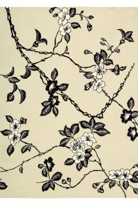 Nourison Home Modern Elegance Black/White 5'6" x 7'5"