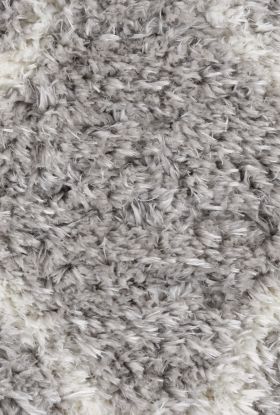 Nourison Home Luxe Shag Grey/Ivory