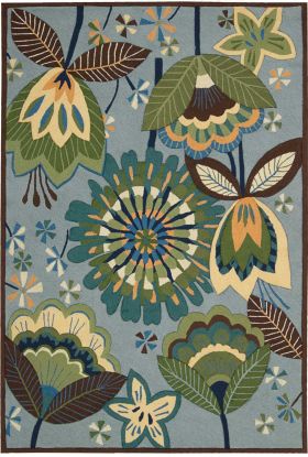 Nourison Home Fantasy Aqua