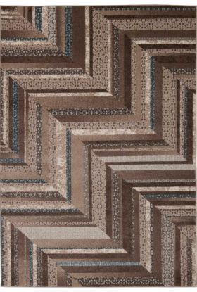 Nourison Home Soho Mocha/Blue 5'3" x 7'4"