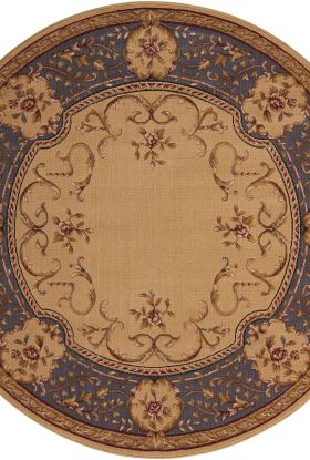 Nourison Home Ashton House Beige 5'6" x Round