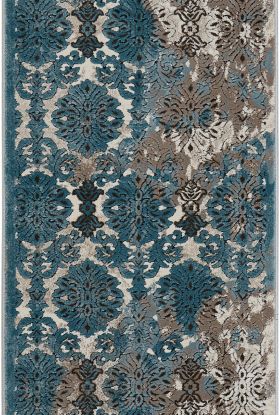 Nourison Home Karma Ivory/Blue 2'2" x 7'6" Runner