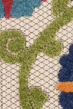 Nourison Home Aloha Blue/Multicolor