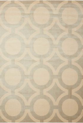 Nourison Home Luminance Cream/Grey 5'3" x 7'5"