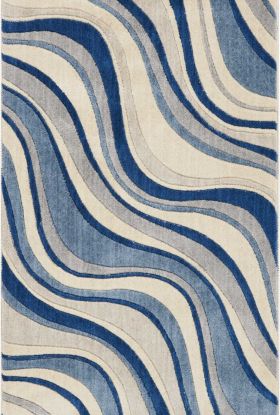 Nourison Home Somerset Ivory/Blue 2'6" x 4'