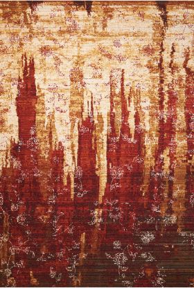 Nourison Home Rhapsody Gold/Garnet 9'9" x 13'