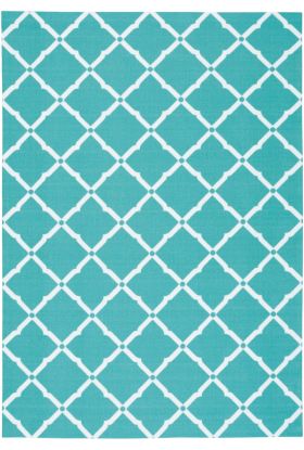 Nourison Home & Garden Aqua 4'4" x 6'3"