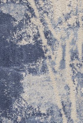 Nourison Home Silky Textures Blue/Cream 7'10" x 10'6"