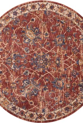 Nourison Home Lagos Brick 5' x Round