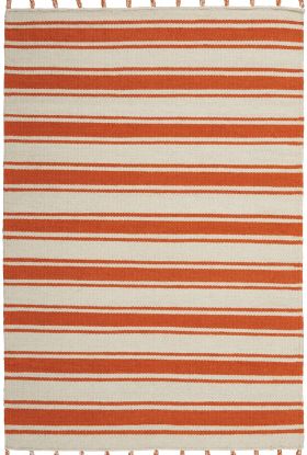 Nourison Home Rio Vista Ivory/Orange 4' x 6'6"