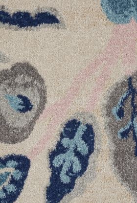 Nourison Home Tranquil Ivory/Light Blue