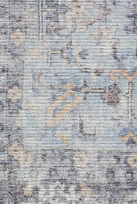 Nicole Curtis Machine Washable Series 1 Light Grey/Blue