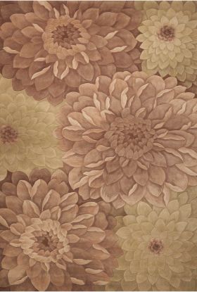 Nourison Home Tropics Taupe/Green