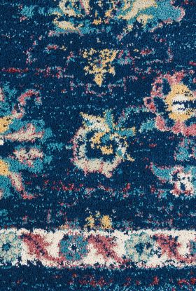 Nourison Home Fusion Navy/Pink 7'10" x 10'6"