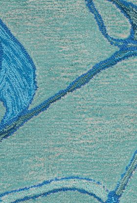 Nourison Home Symmetry Aqua Blue