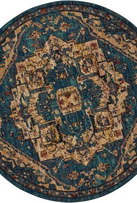 Nourison Home Nourison 2020 Teal 7'5" x Round