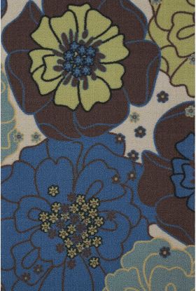 Nourison Home & Garden Light Blue 2'3" x 3'9"