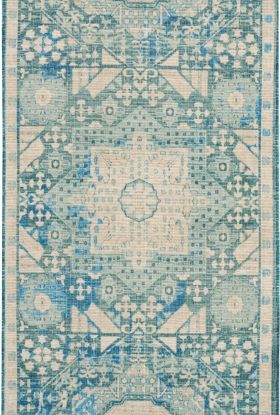 Nourison Home Madera Teal 2' x 6' Runner