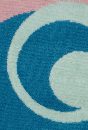 Nourison Home Grafix Blue Multi Colored 5'3" x Round