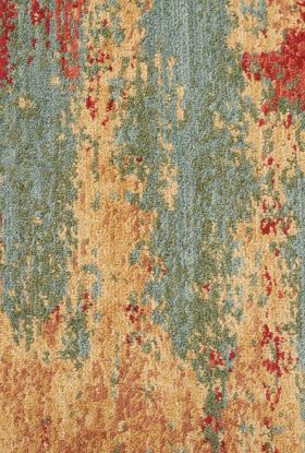 Nourison Home Somerset Teal/Multicolor 2'3" x 8' Runner