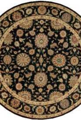 Nourison Home Living Treasures Black 5'10" x Round