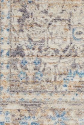 Nourison Home Lustrous Weave Ivory Blue 3'10" x 5'10"