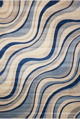 Nourison Home Somerset Ivory/Blue 9'6" x 13'