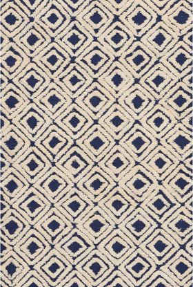 Nourison Home Deco Mod Navy/Ivory 2'3" x 7'6" Runner
