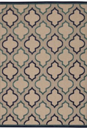 Nourison Home Aloha Navy 5'3" x 7'5"