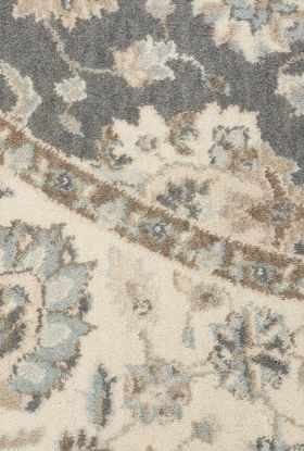 Nourison Home Living Treasures Grey/Ivory 7’10” x Round