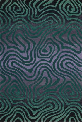 Nourison Home Contour Smoke Teal 7'3" x 9'3"