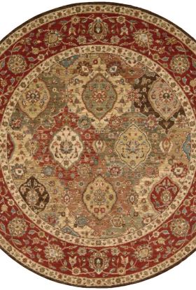 Nourison Home Living Treasures Multicolor 5'10" x Round