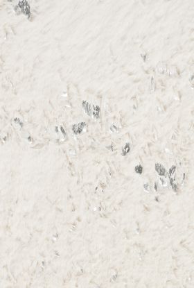 Nourison Home Cozy Shimmer Ivory Silver