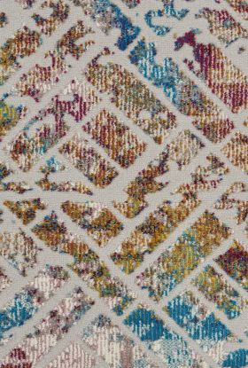 Nourison Home Radiant Grey/Multicolor 2'3" x 7'3" Runner