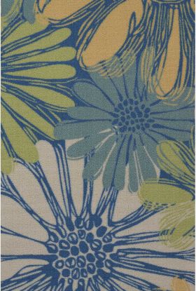 Nourison Home & Garden Blue 2'3" x 3'9"