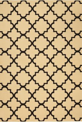 Nourison Home Grafix Cream/Black 5'3" x 7'3"