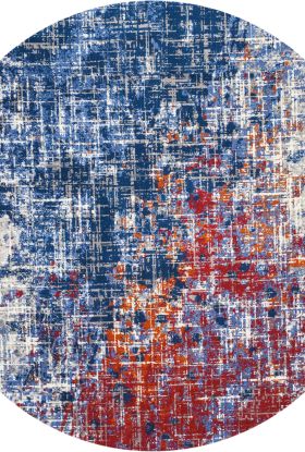 Nourison Home Twilight Red/Blue 8' x Round