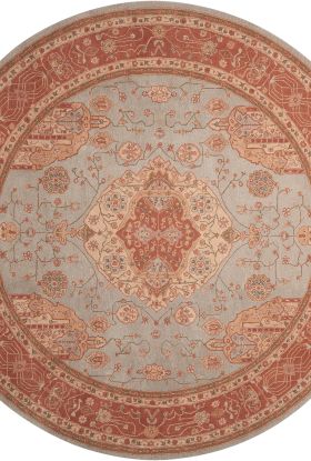 Nourison Home Heritage Hall Aqua 9' x Round