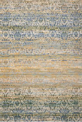 Nourison Home Rhapsody Beige/Blue 5'6" x 8'