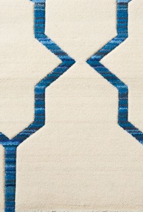 Barclay Butera Collection Ivory/Navy 5'6" x 8'