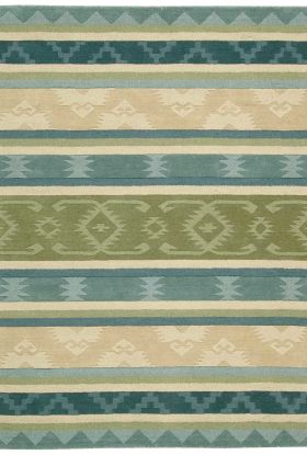 Nourison Home India House Blue/Green 5' x 8'