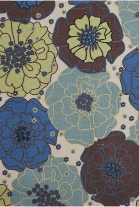 Nourison Home & Garden Light Blue 6'6" x Square